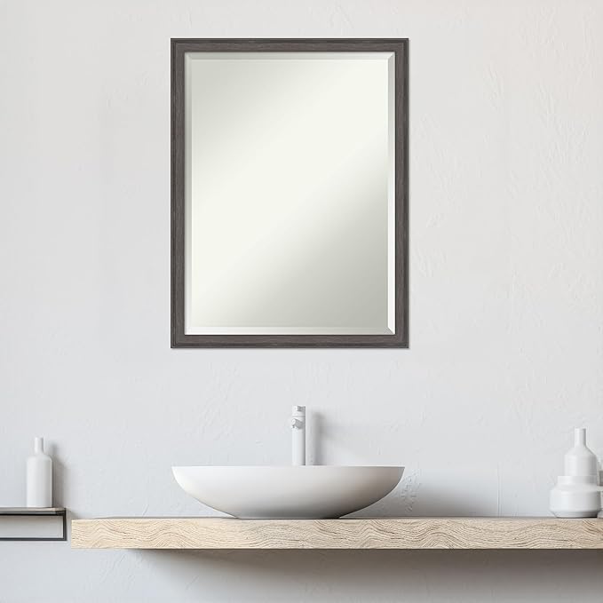 Amanti Art Silver Bathroom Mirror - Image 6