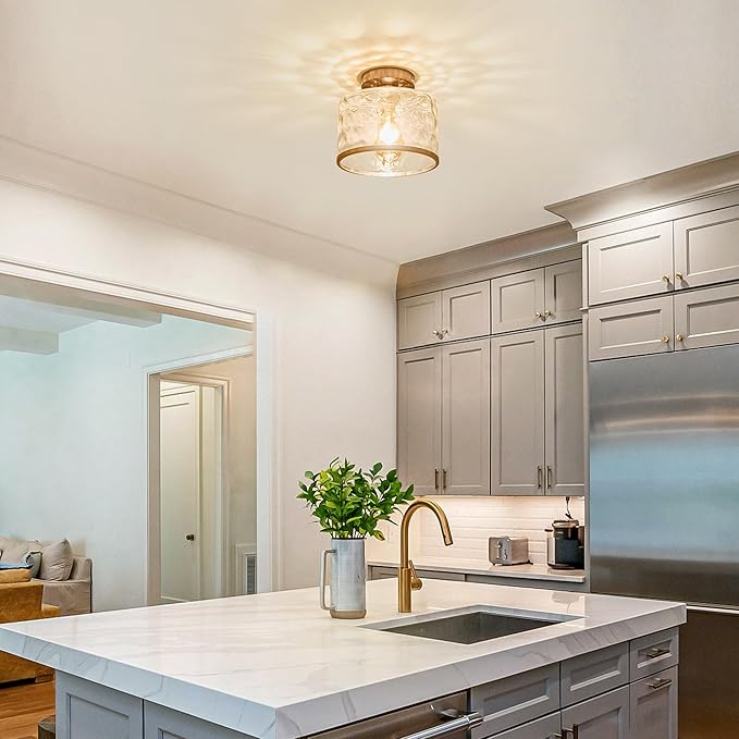 Modern Semi Flush Mount Ceiling Light - Image 5