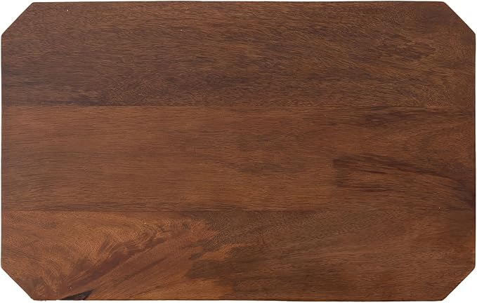 Kate and Laurel Talcott Modern Rectangle Wood Side Table, Walnut Brown - Image 8
