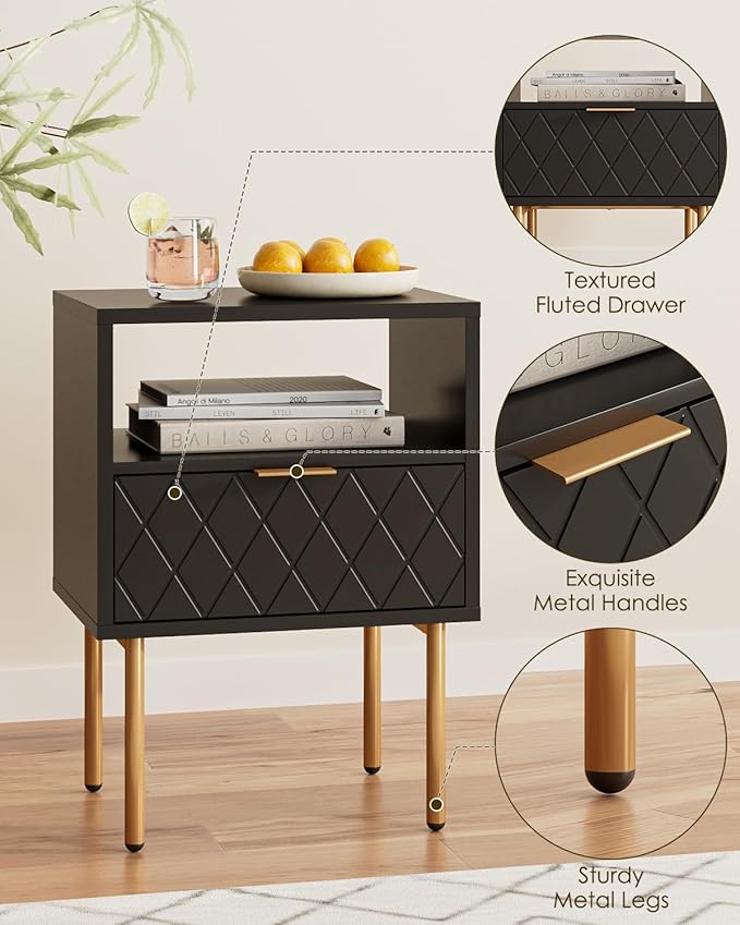 Nightstand, Morden Bedside Table - Image 5