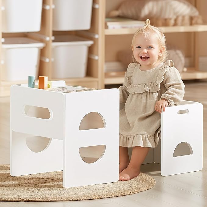 FUNLIO Height Adjustable Montessori Table and Chair Set by FUNLIO