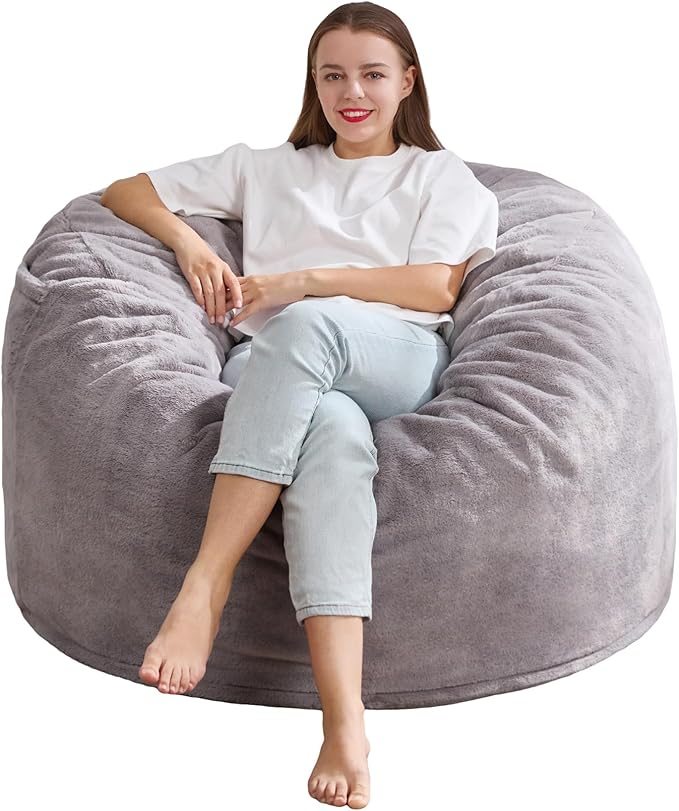 Hobestluk 3ft Bean Bag Chairs for Adults Large Beanbag Chair - Image 8