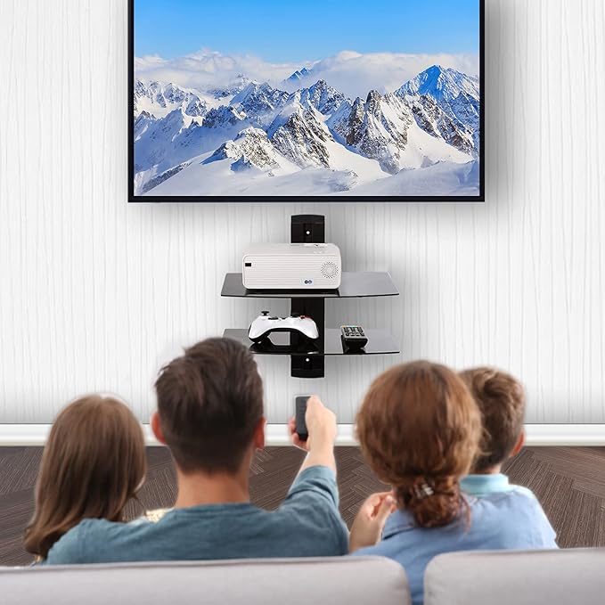 WALI Floating Entertainment Center Shelves, Holds Up to 17.6lbs, TV Shelf - Image 2