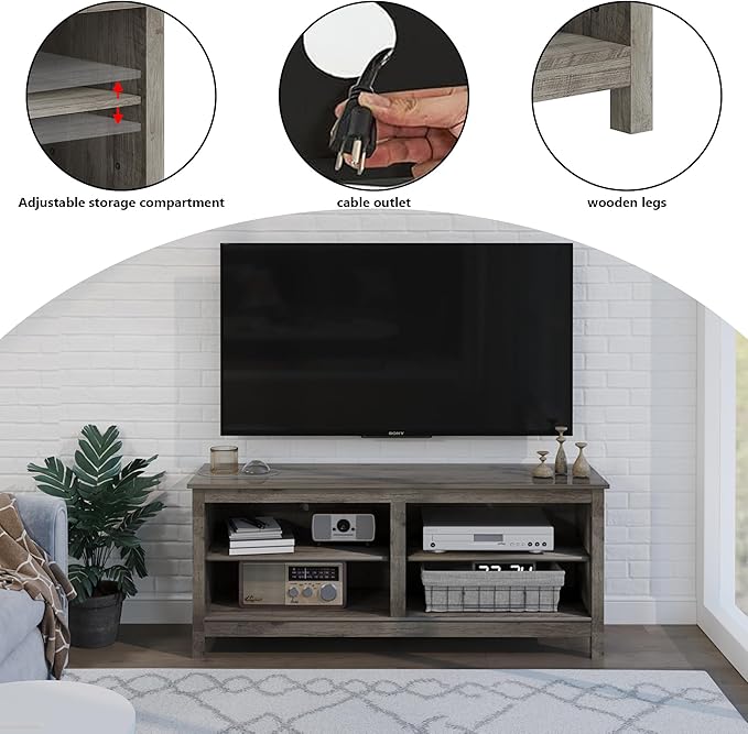 Modern TV Stand for 65 inch TV, 55 Inch TV Cabinet - Image 3