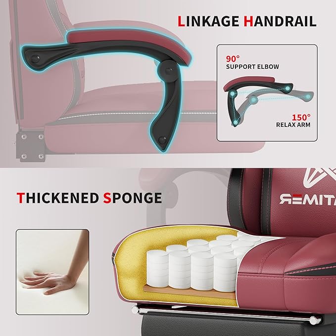 Gaming Chair, 400 lbs Adult Chair, High Back Computer Chair - Image 5