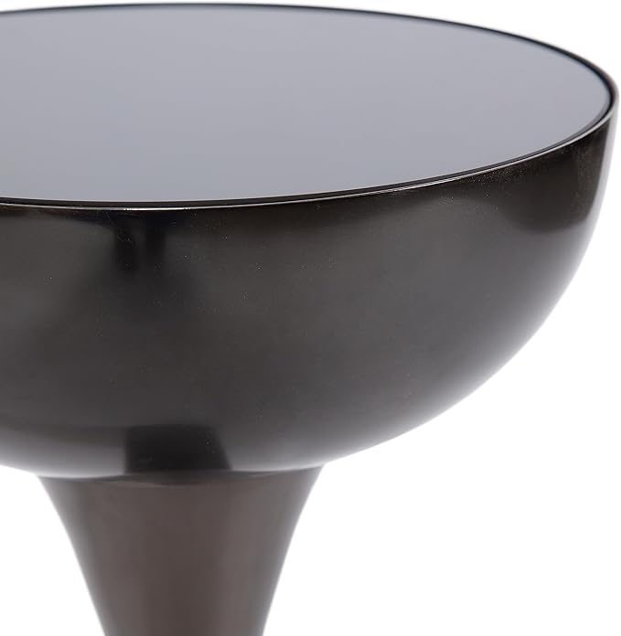 Kate and Laurel Chandon Modern Sophisticated Drink Table; 8 x 8 x 23; Gray - Image 8