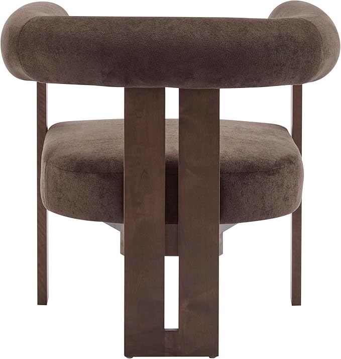 Christopher Knight Home Rones Modern Velvet Upholstered Accent Chair, Wooden - Image 9