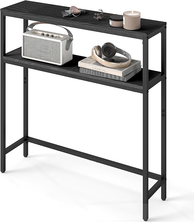 VASAGLE Console Table, 2-Tier Narrow Sofa Table by VASAGLEbySONGMICSHOME