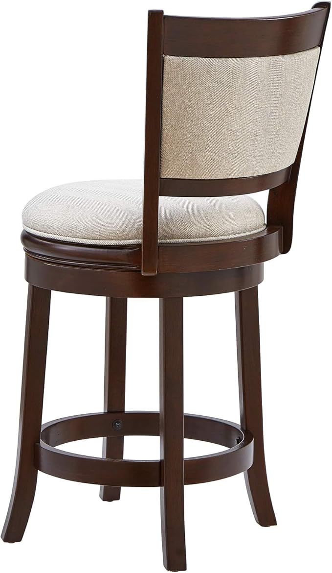 Ball & Cast Swivel Barstool Upholstered Counter Stool 24 inch Kitchen Wooden - Image 5