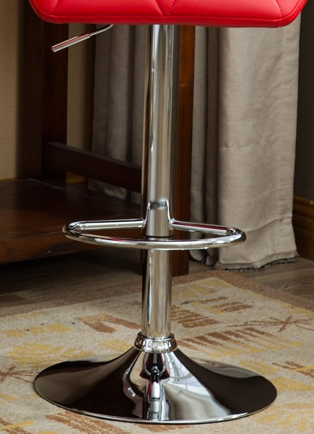 Roundhill Furniture Glasgow Contemporary Tufted Adjustable Height Hydraulic Red - Image 10