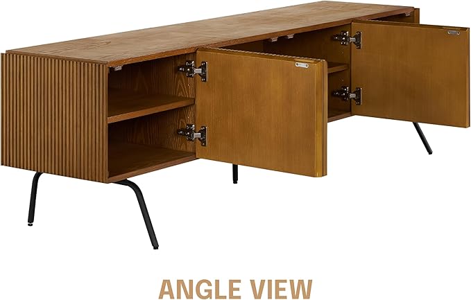 NTC Veil TV Stand with 4 Doors for TVs up to 75’’, Media Console with Vertical - Image 6