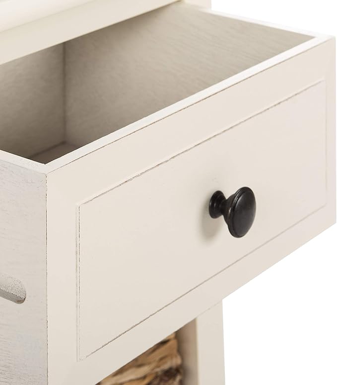 Safavieh Home Collection Everly Drawer, Vintage White 1-Drawer 2 Removable - Image 12