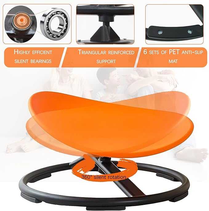 Autism Kids Swivel Chair, Sensory Spinning Chair - Image 3