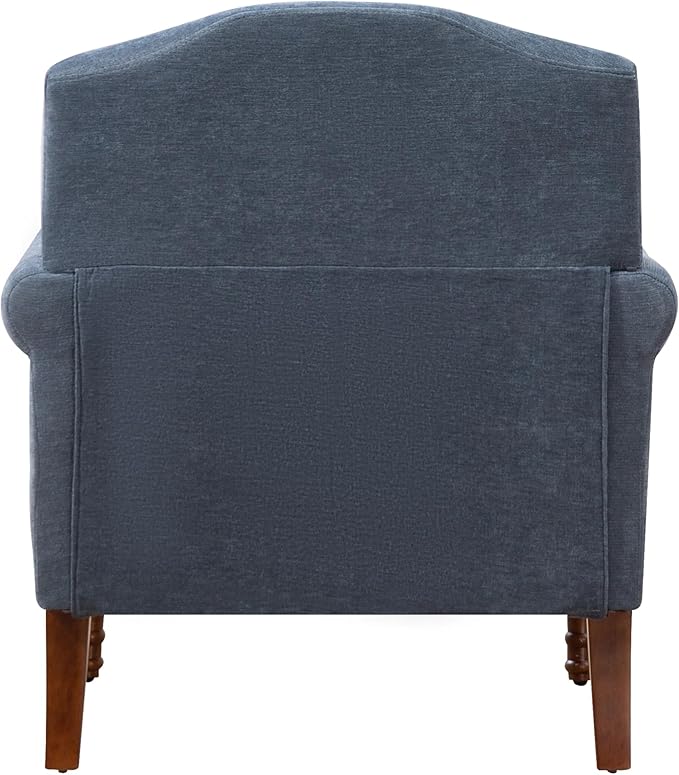 Ball & Cast Accent Chair with Nailhead Trim Armchair, Comfy Chenille Club Sofa - Image 8