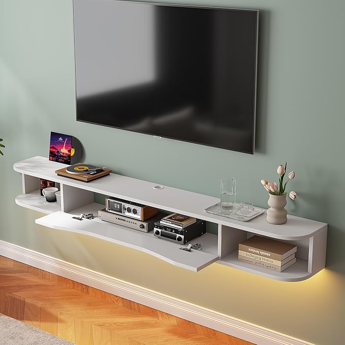 Floating TV Stand, Floating TV Console, Under TV Shelf - Image 3