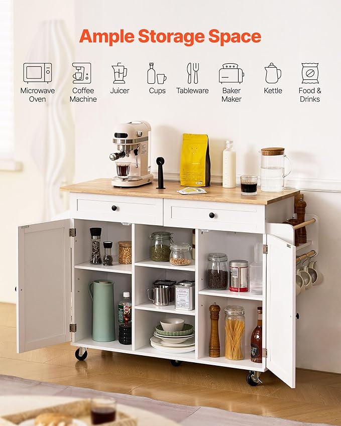 VEVOR Kitchen Island Cart, - Image 2