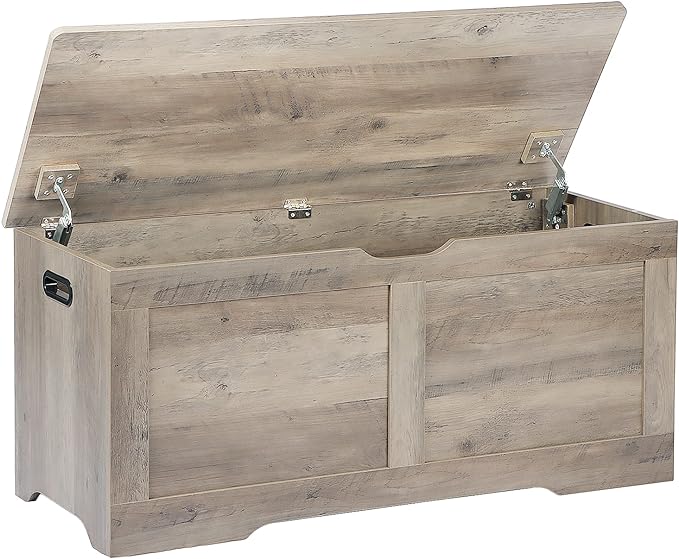 39.4" Storage Chest, Wooden Storage Bench, Lift Top Toy Chest by Timberer