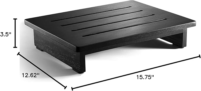 Holana 3.5" Wooden Step Stool for Adults- 200 Lbs One Step Stools for High Bed - Image 8