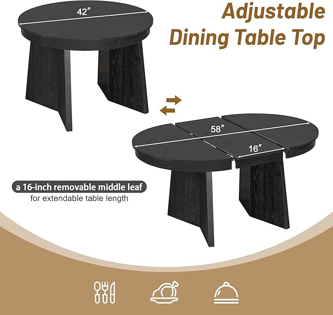 Ball & Cast Retro 5 Pieces Dining Table Set - Image 9