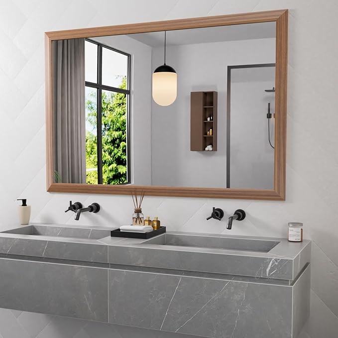 Amorho 60X40 Inch Bathroom Mirror by Amorho