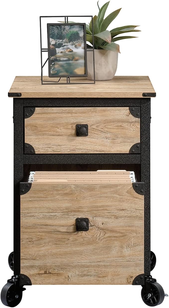 Sauder Steel River Pedestal File Cabinet, Metal Accent File Cabinet, Casters - Image 14