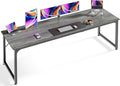 Huuger Computer Desk, 80 Inch Office Desk, Gaming Desk by Huuger