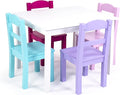 Humble Crew Kids Wooden Table and 4 Chairs Set, and Snack Time by HumbleCrew