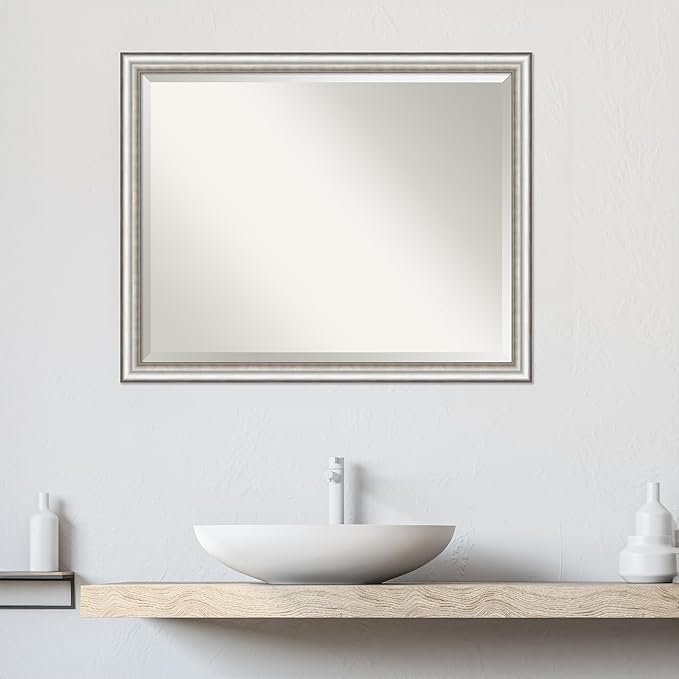Amanti Art Silver Bathroom Mirror - Image 6