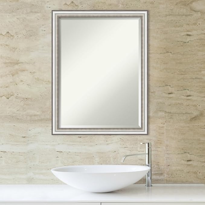 Amanti Art Silver Bathroom Mirror - Image 5