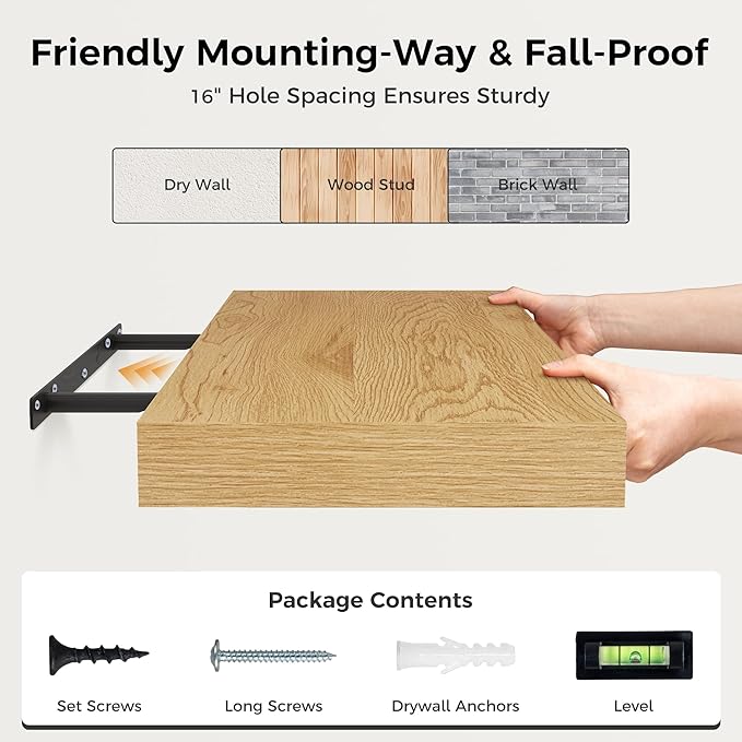 Floating Shelves 36 Inch Long, 12 Inch Deep Floating Shelves - Image 8
