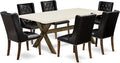 East West Furniture X727FO749-7 7 Piece Dining Set Consist of a Rectangle by EastWestFurniture