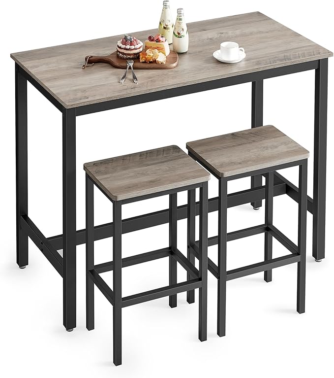 VASAGLE Bar Table Set, Bar Table by VASAGLEbySONGMICSHOME