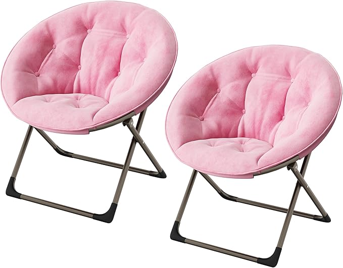 Comfy Saucer Chairs, Cozy Faux Fur Living Room Chair - Image 3