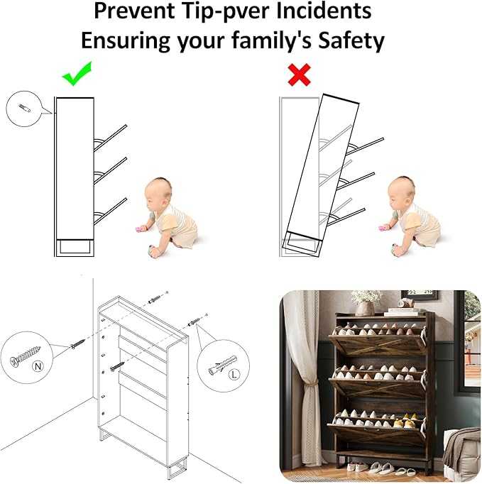 Maupvit Shoe Storage Cabinet - Image 7