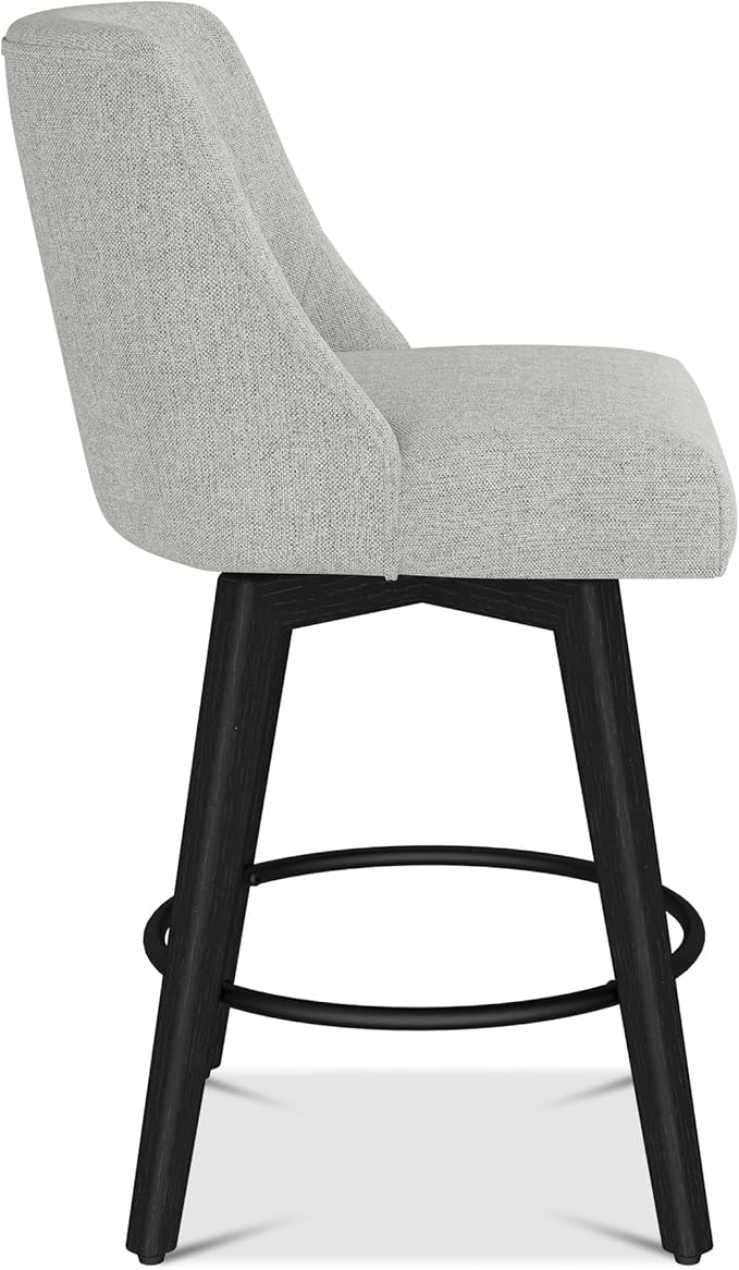 Counter Height Bar Stools Set of 4, Modern Swivel Barstools - Image 7