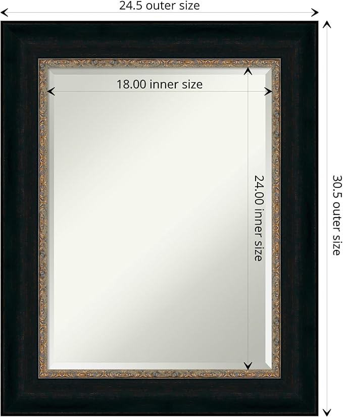 Amanti Art Bronze Bathroom Mirror - Image 4