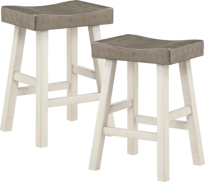 Lexicon Saddle Bar Stools Set of 2 Barstools - Image 2