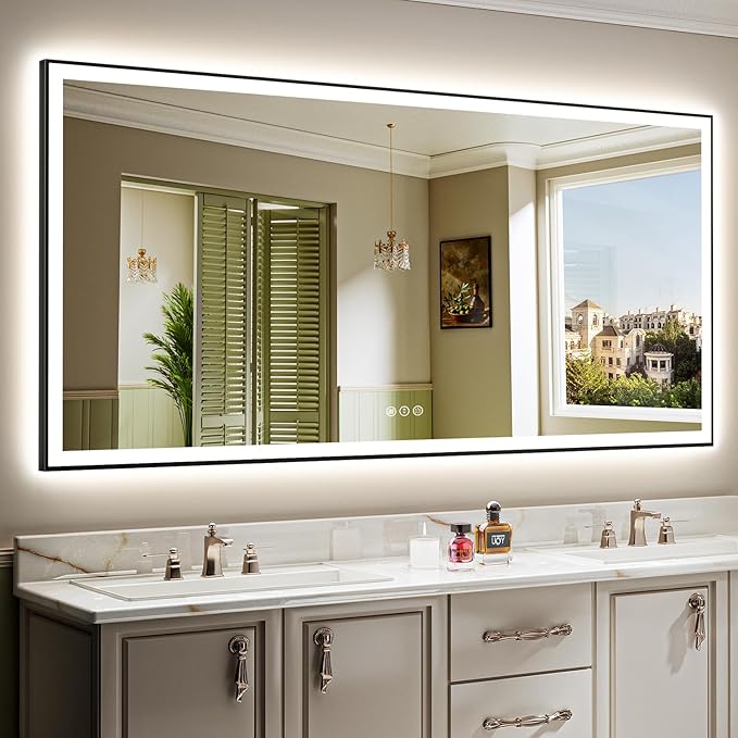 84x40 Inch LED Bathroom Mirror by YEELAIT