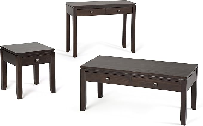 SIMPLIHOME Cosmopolitan SOLID WOOD 18 inch Wide Square Contemporary End Side - Image 10
