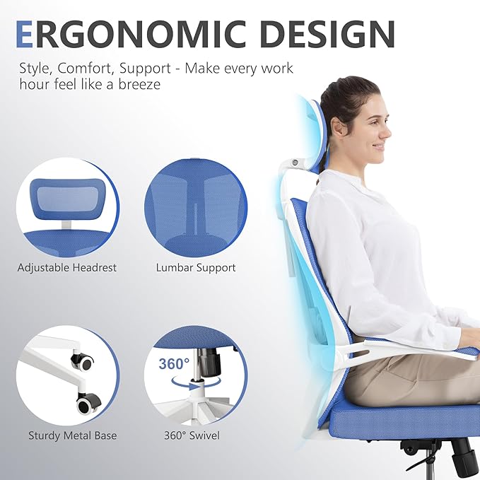 Office Chair, Ergonomic Comfy Home Desk Chair - Image 3