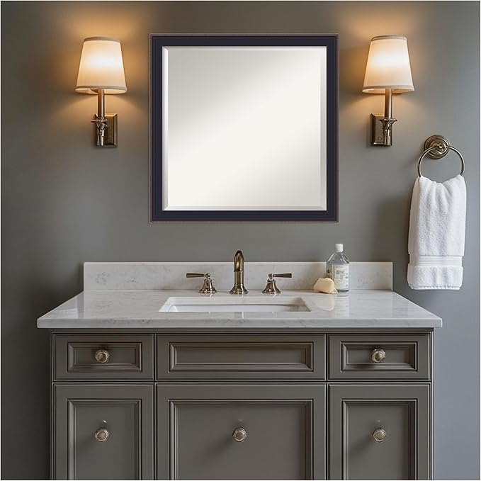 Amanti Art Black Bathroom Mirror - Image 7
