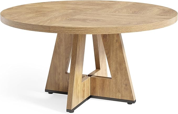 LITTLE TREE Round Dining Table for 4-6 People, 47 Inches Dining Room Table - Image 8