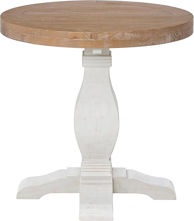 Martin Svensson Home Napa Solid Wood Pedestal End Table - Image 3