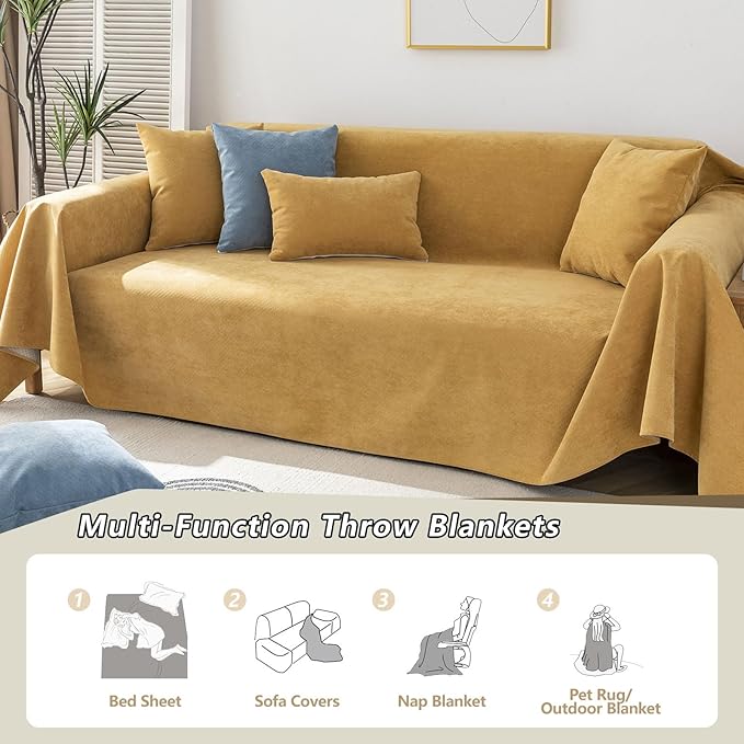 STACYPIK Durable Waterproof Couch Cover, L Shaped Cover, Anti-Scratch Sofa - Image 8
