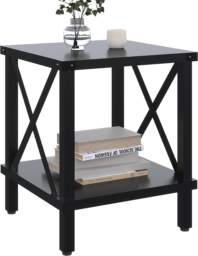 Large End Table Farmhouse Side Table Industrial Style Sofa Table Coffee Table by MMEOLUOOK