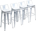 Yongchuang 30 inch Bar Stools Set of 4 Bar Height Metal Barstools by YongchuangInternational