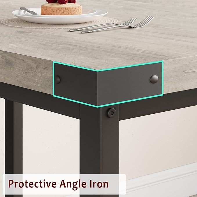 GarveeHome Dining Table Set for 4-6, Kitchen Table Set for Apartment, Small - Image 5