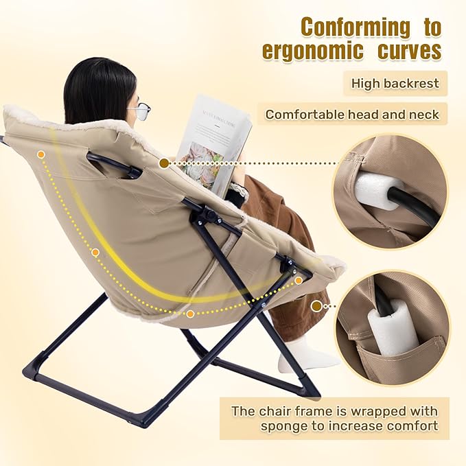 HollyHOME X-Large Saucer Chair - Image 6