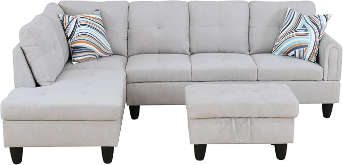 NicBex Sectional Couch 3 Pieces Sofa Set - Image 3