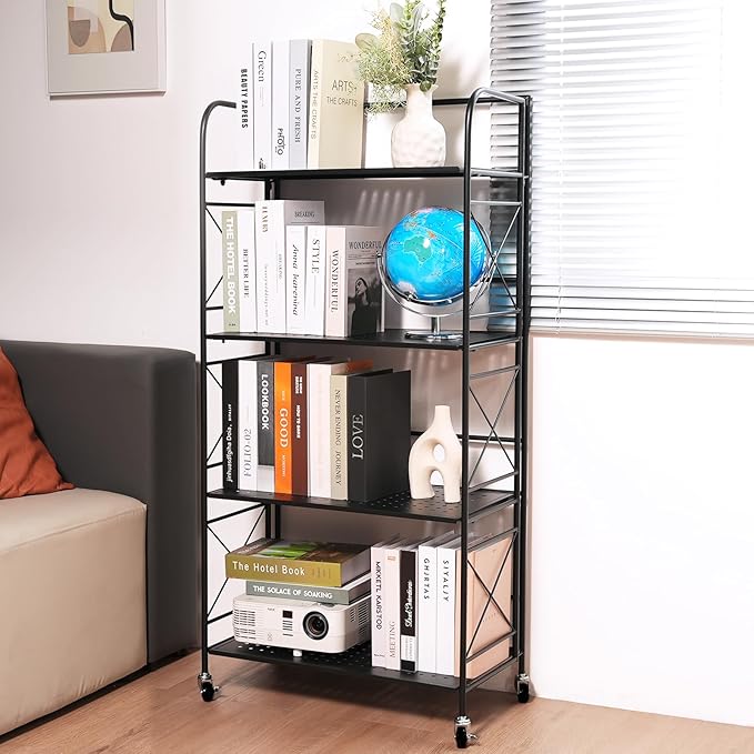 Foldable 3-Tier Metal Shelf - Image 6